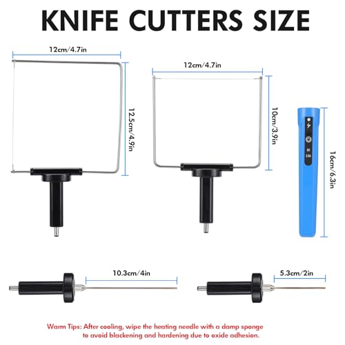 Jhua Hot Wire Knife Foam Cutter Tool Set 4-in-1 Styrofoam Cutter Electric Foam Cutting Tool with 4 Cutting Machine Pen for Arts Handcraft DIY - Image 4