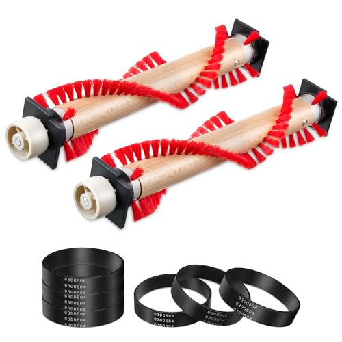 Image of Landhoow 2 Pcs 11 1 /4 inch Vacuum Roller Brushes with 6 Pcs Belt Compatible with Oreck XL Upright Vacuum Cleaner, Cleaner Belt Compatible with 0300604, Upright Replacement Parts for House and Office Clean