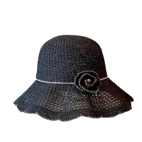 Chapeau plage en paille pliable femme pour protection solaire été