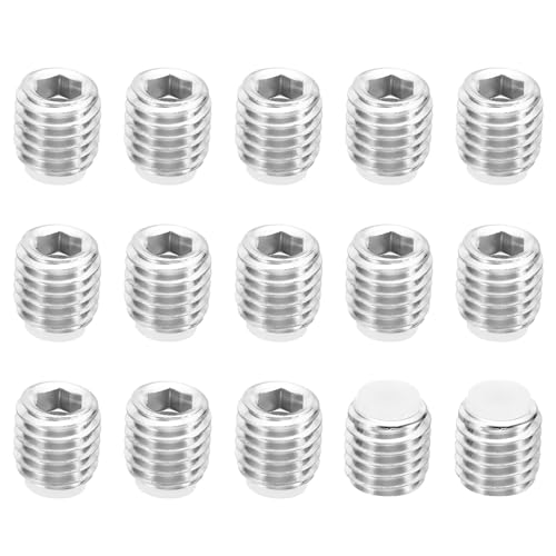 PATIKIL M10x10mm Nylon Tip Grub Screw