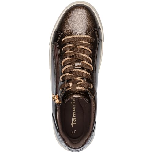 Tamaris Damen Sneaker Synthetik, braun, 40 EU – Ansicht 4