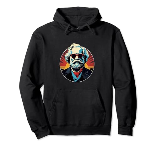 Karl Marx Pop Art - Funny Revolution Philosopher Teacher Sudadera con Capucha