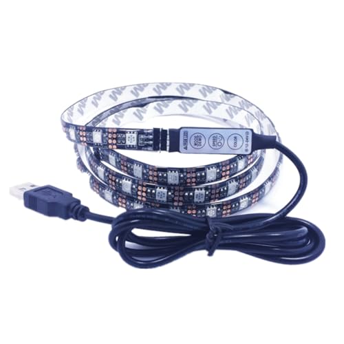 Tira de luz LED USB Unomor RGB impermeable 2M miniatura 1
