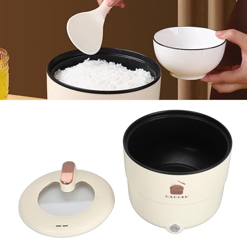 Mini Panela de Arroz, Panela de Arroz de Viagem 1.8L Panela de Arroz Pequena para Máquina Pessoal de