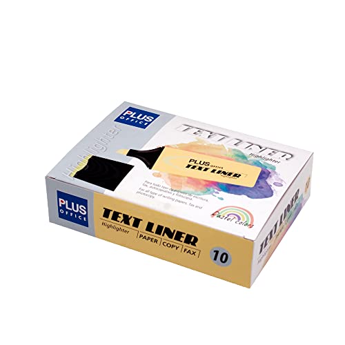 Fluorescente Plus TEXT LINER Pastel Amarillo Caja 10 unidades Cover