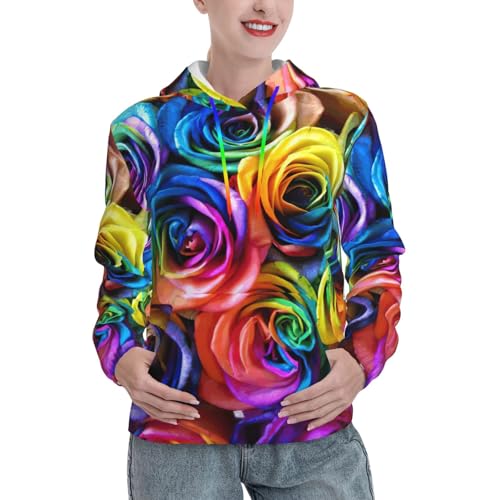 Sweat à capuche femme pour rester élégante en pull ajusté rose EdWal
