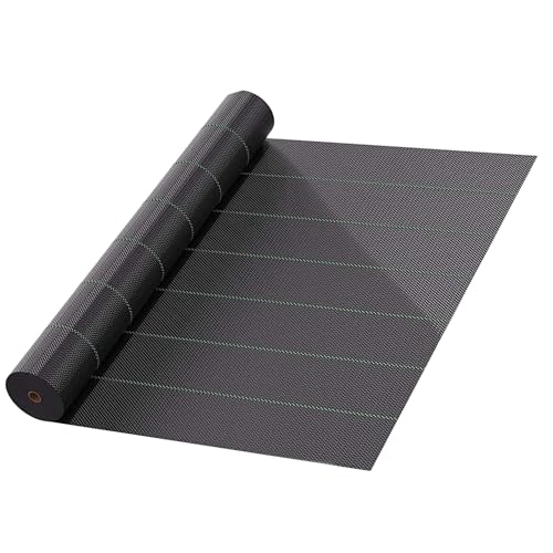 Malla Antihierba 105g – Resistente y Fuerte – Ideal para Tapar Sitios – Huerto y Jardín – No Tiene Desgaste con el Tiempo – Clientes lo Corroboran - Rollo 2x25m – Flornatur