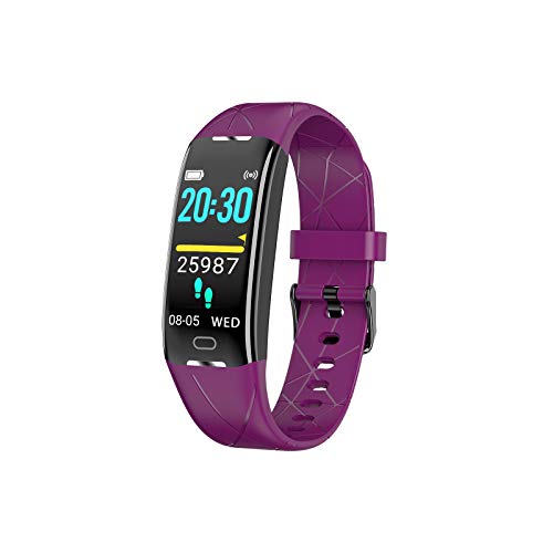 Sonkir Fitness Tracker HR, Aktivitäts-Tracker-Uhr mit Pulsmesser, Schrittzähler, 8 Sportmodi, Kalorienzähler, Schlafmonitor, wasserdichtes IP68-Armband für Android und iPhone (Lila)