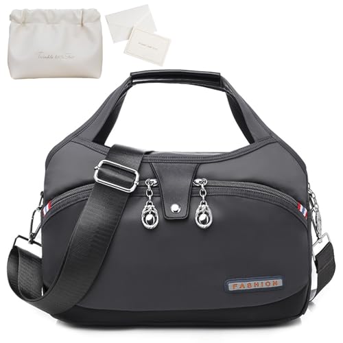 Beautifuldeer Anti Theft Handbag for Women, Large Crossbody Bag for Women Travel, Fashion Waterproof Large Capacity (Dark Gray)