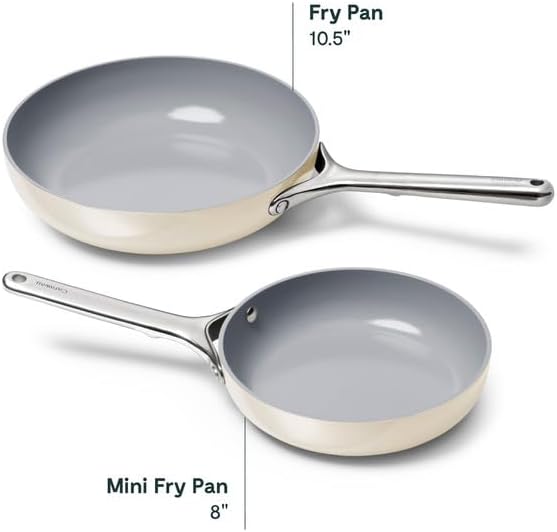 Cooking eggs in the Caraway Mini Fry Pan