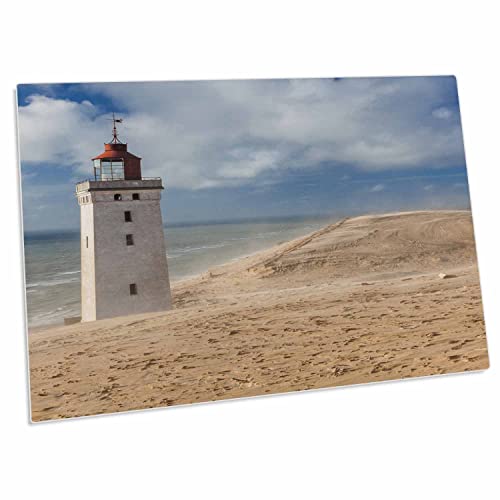3dRose Denmark Jutland Lonstrup Rudbjerg Knude Fyr Desk Pad