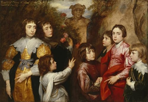 Tableau Van Dyck impression d'art mural vintage 60x90cm pour décoration de chambre