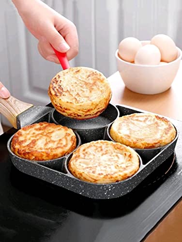 Jcwto 4 section egg & hamburger frying pan