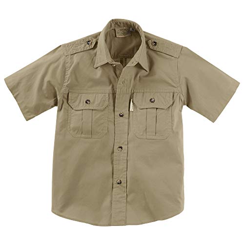 Youth Trail Shirt Short Sleeve, Covered Pockets, 100% Cotton