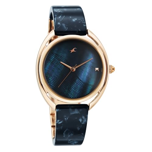 Image of Fastrack Younique 3.0 Quartz Blue Round Dial Women's Watch | Analog Display Watch | Watches for Women | Watches for Women Analog - 68036KD04