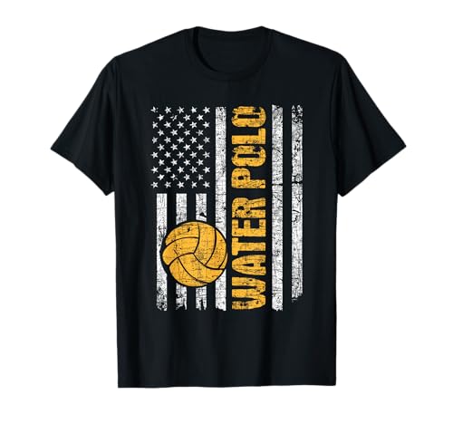 Water Polo - USA Flag Goalie Sportsmen Goalkeeper T-Shirt