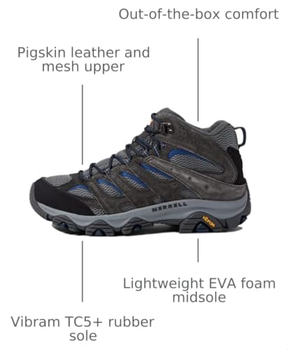 Image of Merrell Men's Moab 3 Mid Hiking Boot