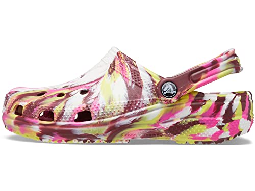 Image of Crocs Unisex Adult Classic Marbled Clog EP /MLTI Pink (206867-6RW)