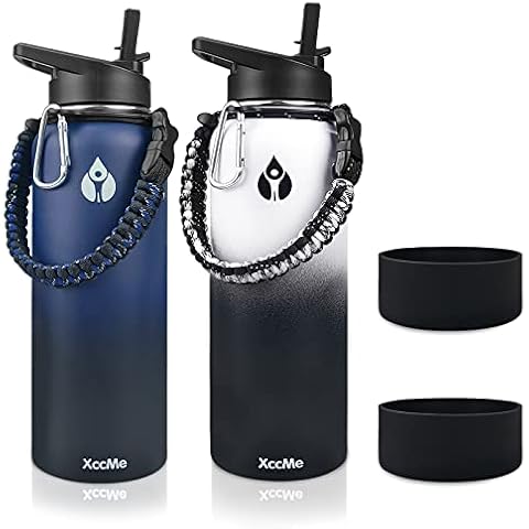 XccMe Isolierte Wasserflasche, 900 ml Wasserflaschen Cover