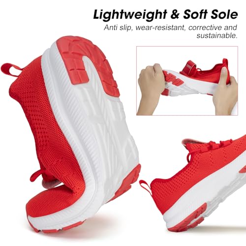Image of ZOVE Wide Toe Box Shoes Women Extra Wide Width Sneakers Ultra Light Road Running Shoes Non-Slip Tennis Sneakers Breathable Walking Athletic