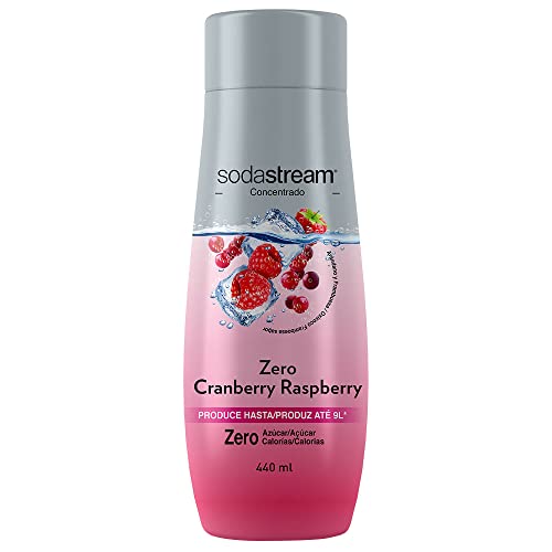SodaStream Concentrado de refresco sabor Frambuesa y Arándanos Zero, Sin Azúcar, Sin Calorías, 440ml, para preparar hasta 9 litros de refresco, para máquinas gasificadoras de agua SodaStream Cover