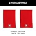Nebraska Cornhuskers NCAA Team Logo Hand Towel 2 Pack 16 x 26 Inches