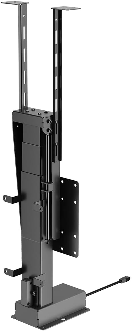 Фронт view of the My Wall HP66L motorized TV lift mechanism.