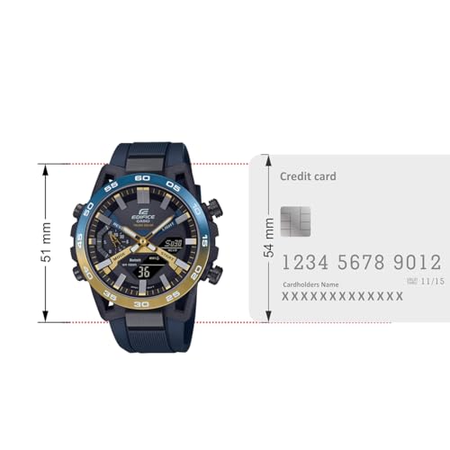 Casio Edifice ECB-2000NP-1ADF Black Dial Men Watch Blue Resin Strap - Image 7