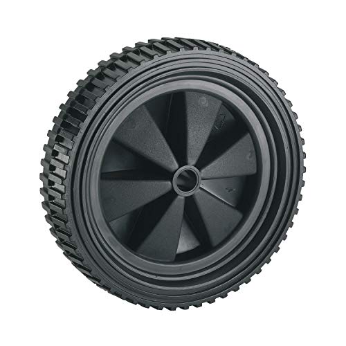 Dörner + Helmer PVC-Rad, 150mm x 30mm, 25kg Tragkraft, 32mm Nabe, Kunststofffelge, Stollenprofil, Gleitlager, Leicht