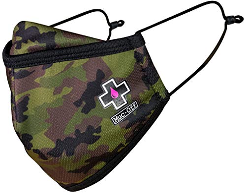 Muc-Off Wiederverwendbarer Masken Mundschutz Camo, Groß – Mund...