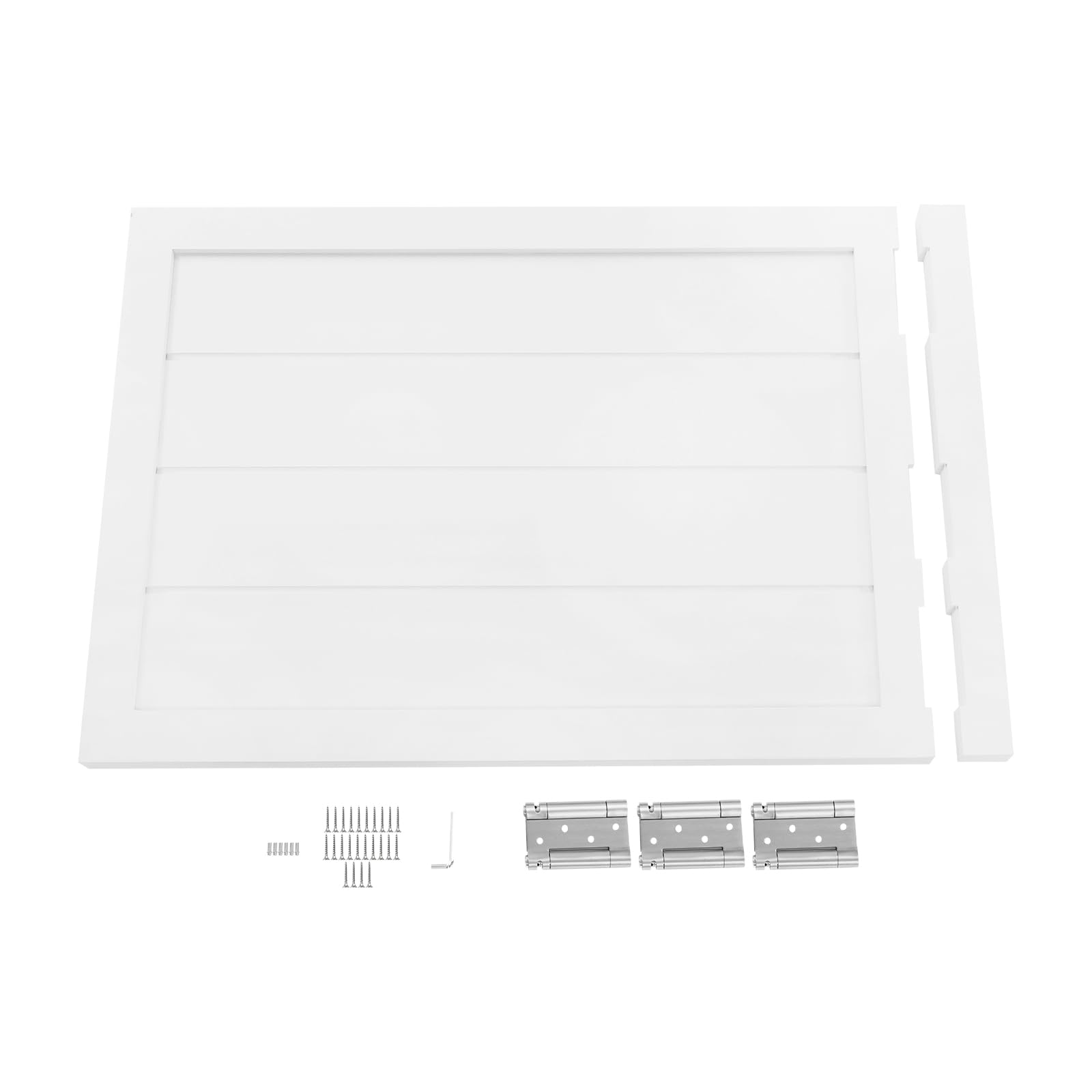 Porte battante - En bois - 90 x 60 cm - Avec portes battantes à fermeture automatique - Pour café, bar, cuisine - Blanc