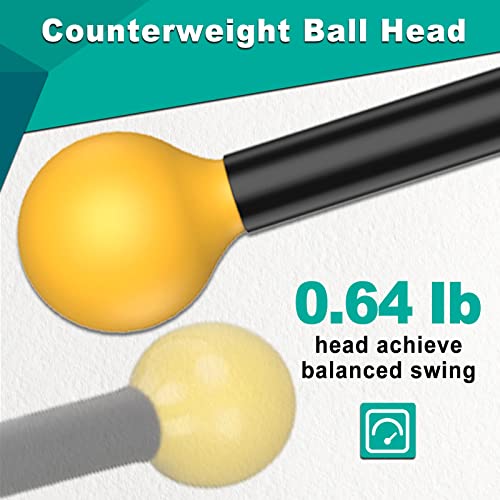 Lzfan Golf Swing Trainer Aid, Improve Flexibility Tempo, Speed Rhythm, Balance And Strength Training Weighted Warm-Up Sticks Golf Swing Practice Golf Club For Indoor/Outdoor Golf Practice Equipment #TOP5