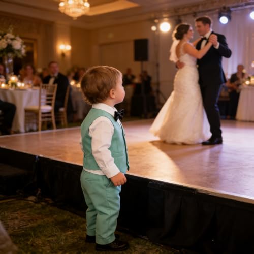 Image of Baby Boys Clothes Suits Toddler Formal Gentleman Wedding Outfit Dress 4Pcs Infant Suit Sets
