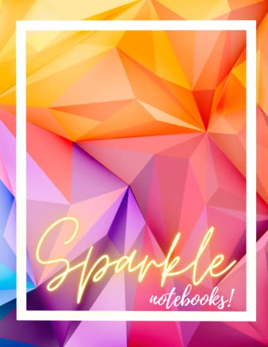 Sparkle Notebooks - Unruled , 160 Pages, 216 x 280 mm, School college Long Smart Note book: A Notebook with Fancy Elegant coverpage with Index in ... or other writing, drawing, or scrapbooking. image 2