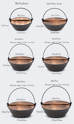 Cast Iron Sukiyaki Pot – Mini Fondue & Shabu Hot Pot for BBQ, Outdoor Cooking, Kitchen Use – Durable Single Serving Nabe Stove, Ideal for Cheese & Soup Lovers