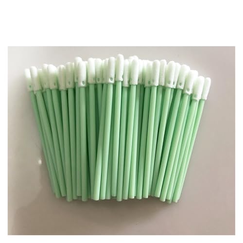 ZHGUIMING 100 個の光ファイバークリーニングツールマイクロクリーニングフォームファイバークリーニングプリントヘッドクリーニングツール(500pcs Round Type)