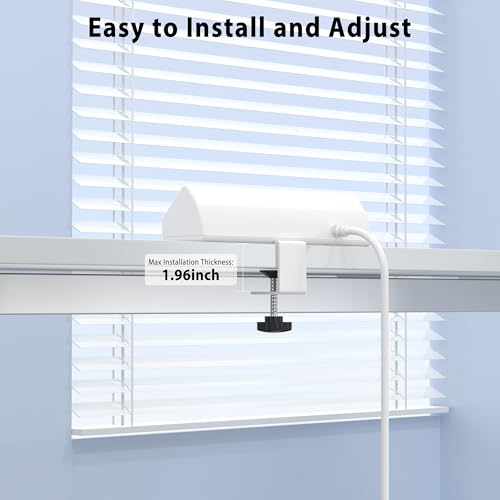 Image of Jgstkcity Desk Clamp Power Strip,Edge Mount,65W USB C,1200J,White | 4 USB-C Ports,Fit 1.96'' Tabletop,1875W Extension Cord,ETL Listed,Outlet Extender Desk Organizer,Office,Gaming,Dorm
