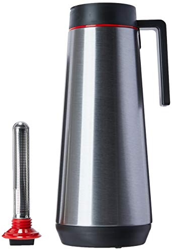 Bule Térmico em Aço Inox Grafite com Infusor Tramontina Exata Grafite 1l