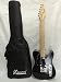 6 String Electric Guitar Black, with Free Gig Bag