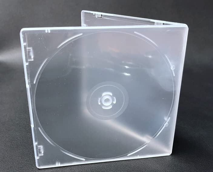 Veewon 5pcs Single CD DVD Clear Jewel Cases Clear Single DVD Cases