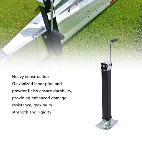 Cric de remorque robuste de 8000 LB avec jambe de chute réglable en métal Yctze - 5