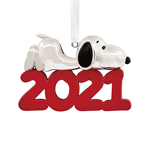 Hallmark Peanuts Snoopy 2021 Metal Christmas Ornament