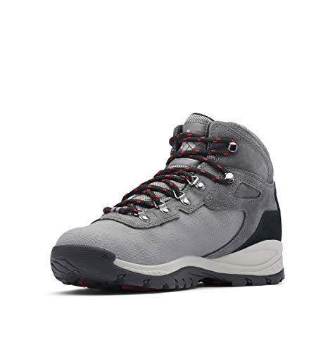 Columbia Bota masculina Newton Ridge Lt impermeável para caminhada, Titânio Ii/vermelho ferrugem, 9.
