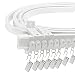 Tringle à rideaux, Rail de rideau de plafond flexible pour baie vitrée, environ 5 m, pliable courbe support mural en plastique robuste pour séparateur de chambre