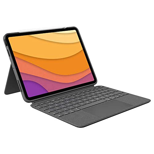 Logitech Combo Touch iPad Air (4. und 5. Gen - 2020, 2022) Keyboard Case, Spanisches QWERTY-Layout - Grau