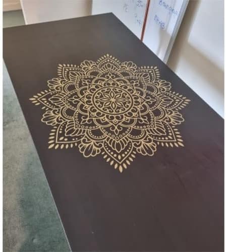 Miniatura 4 de Vinilo decorativo para pared con diseño de mandala, decoración de estudio de yoga y meditación, papel tapiz con cabecera de mandala de flores