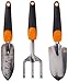 Fiskars 384490-1001 Ergo Garden Tool Set, 3 Piece, Black/Orange 2-Pack