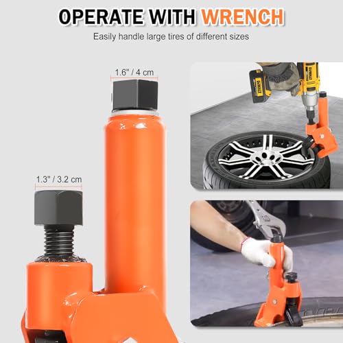 Image of 38 inch-42 inch Manual Tire Bead Breaker Tire Change Tool for Aluminum Alloy Hubs, ATVs, UTVs, Tractors, Trucks, Cars Easy-Operated Tire Repair Tool Heavy Duty