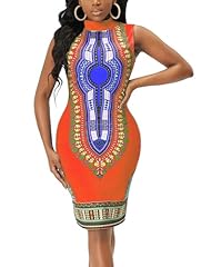 Orange Bohemian Ethnic Dress