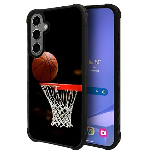 Coque de basket-ball Samsung Galaxy S24+ antichoc pour sportifs et fans de NBA